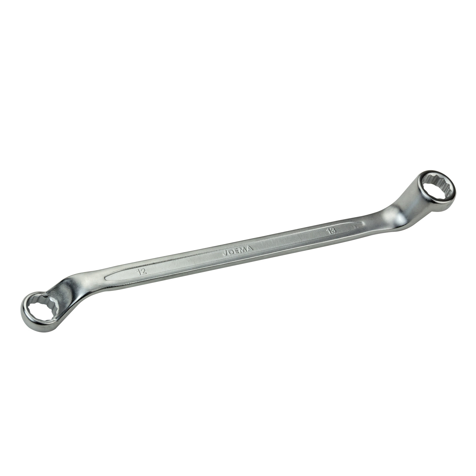 Dema Doppel-Ringschlüssel tief gekröpft 75° 12×13 mm, Ringschlüssel, Schraubenschlüssel, Doppelringschlüssel 28105
