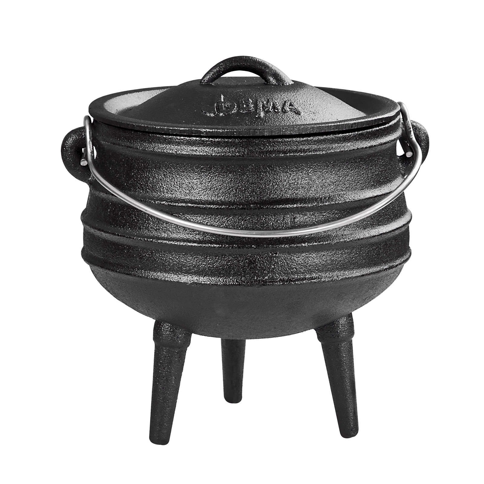 BBQ Topf Madagaskar 3 Liter, Dutch Oven, Schmortopf, Gusseisen Topf, Grilltopf, Bräter, Gusstopf, Feuertopf, Feuerkessel