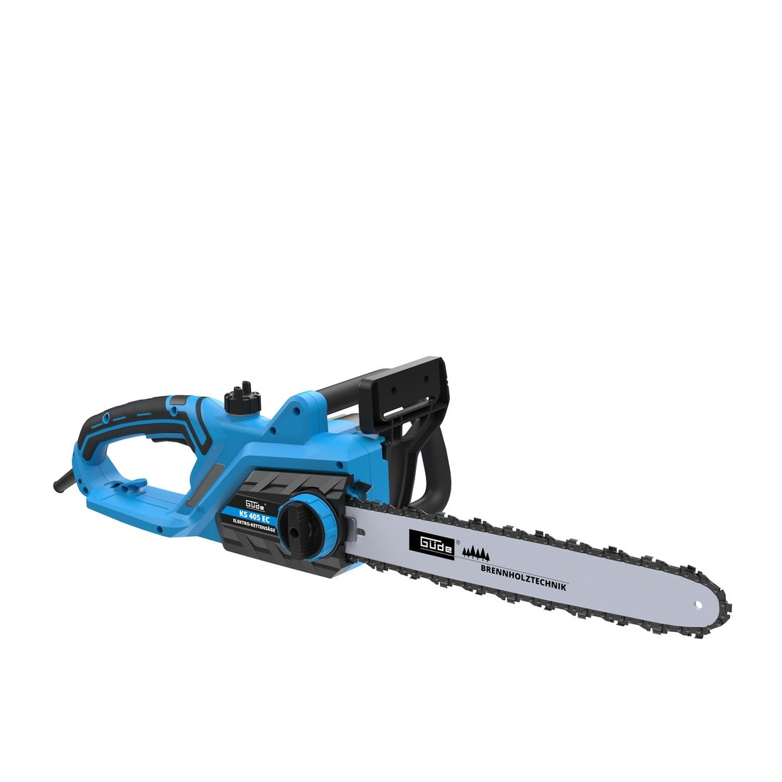 Güde Elektro-Kettensäge KS 405 EC, Motorsäge, Kettensäge, Elektrosäge, 2.400 W, 385 mm Schnittlänge, 460 mm Schwert, 0,19 l Öltank