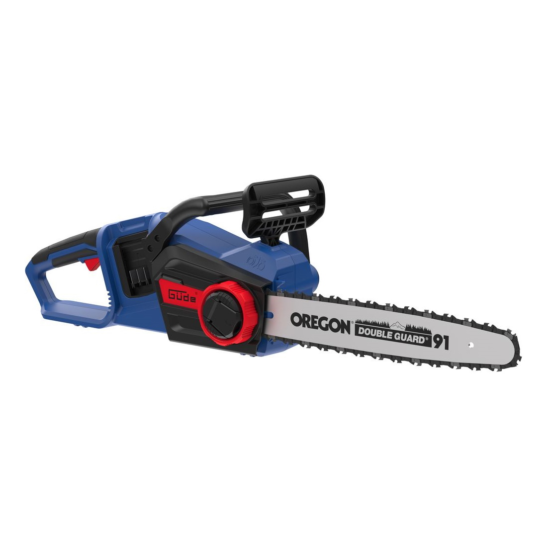 Güde Akku Motorsäge, 58435 Kettensäge KS 36-0, Säge inkl. Oregon Schwert und Kette, Motorkettensäge, Brennholzsäge ohne Akku und Ladegerät