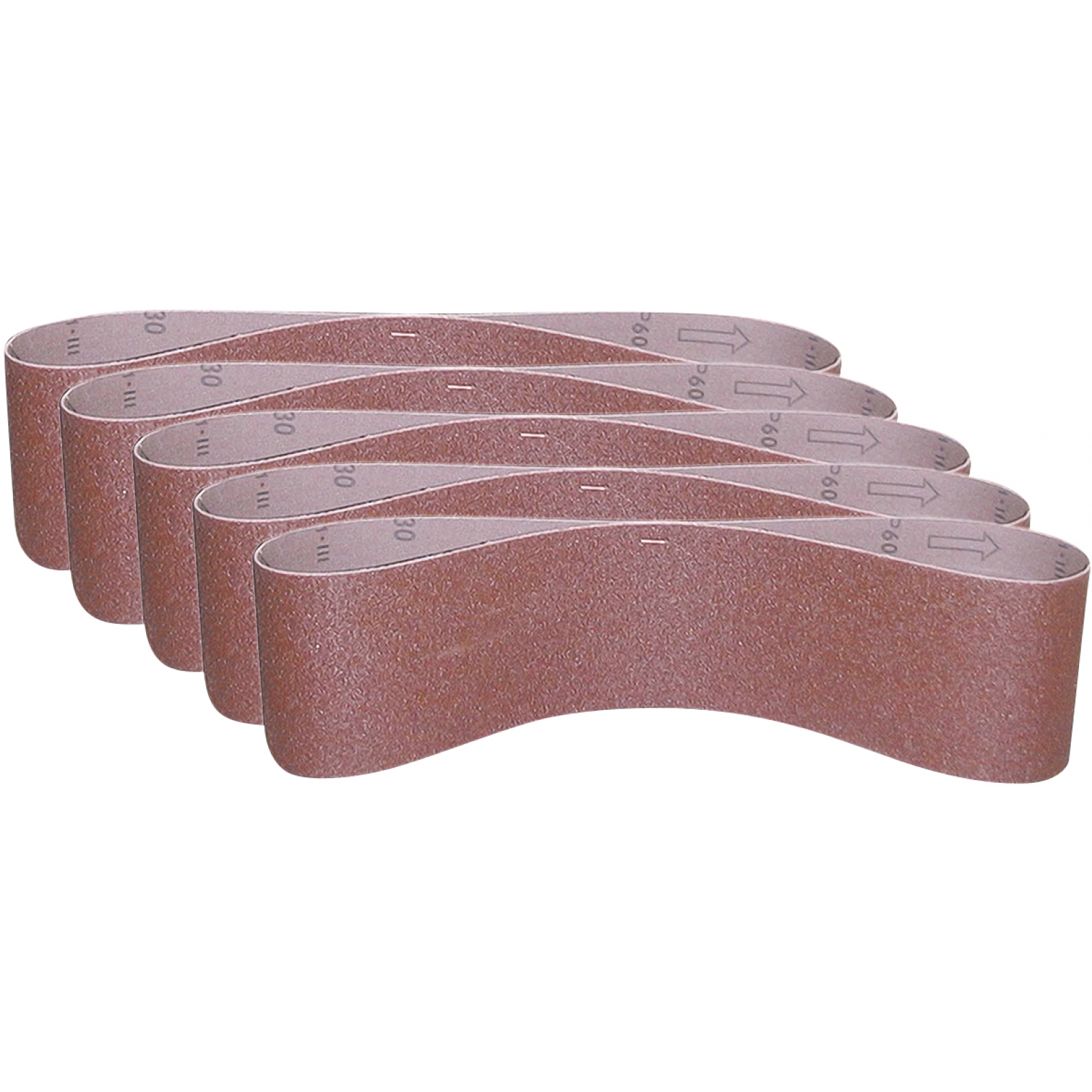 Güde Schleifband K100 150×1220 mm 5 tlg. - Schleifband-Set, Tellerschleiferzubehör, Bandschleifer - langlebig, präzise, robust - Metall, Holz,