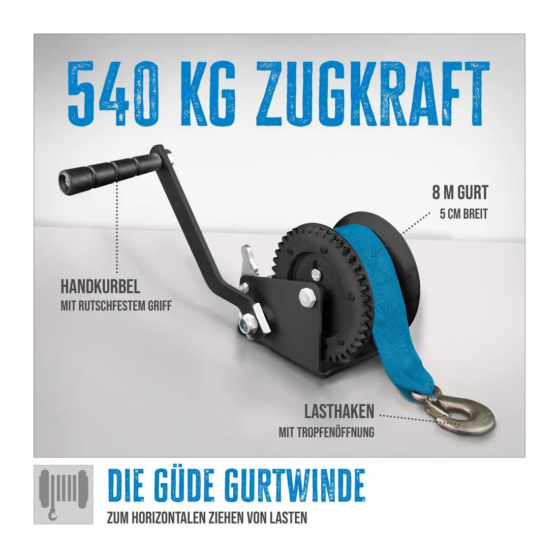 Güde Treuil à Sangle GGHW 900/8 Extra-fort, Force De Traction De 900 Kg Sangle De Serrage Materiel De 37700774 Güde Treuil à Sangle GGHW 900/8 Extra-fort, Force De Traction De 900 Kg Sangle De Serrage Materiel De 37700774
