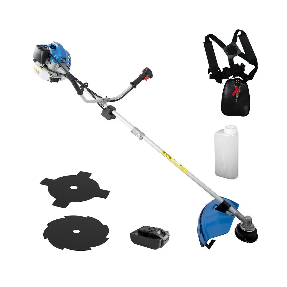 Güde Freischneider GFS 52.3E Motorsense, Rasentrimmer Schnittbreite 255–440 mm, inkl. Zubehör, leistungsstark, robust, für Garten & Rasenpflege