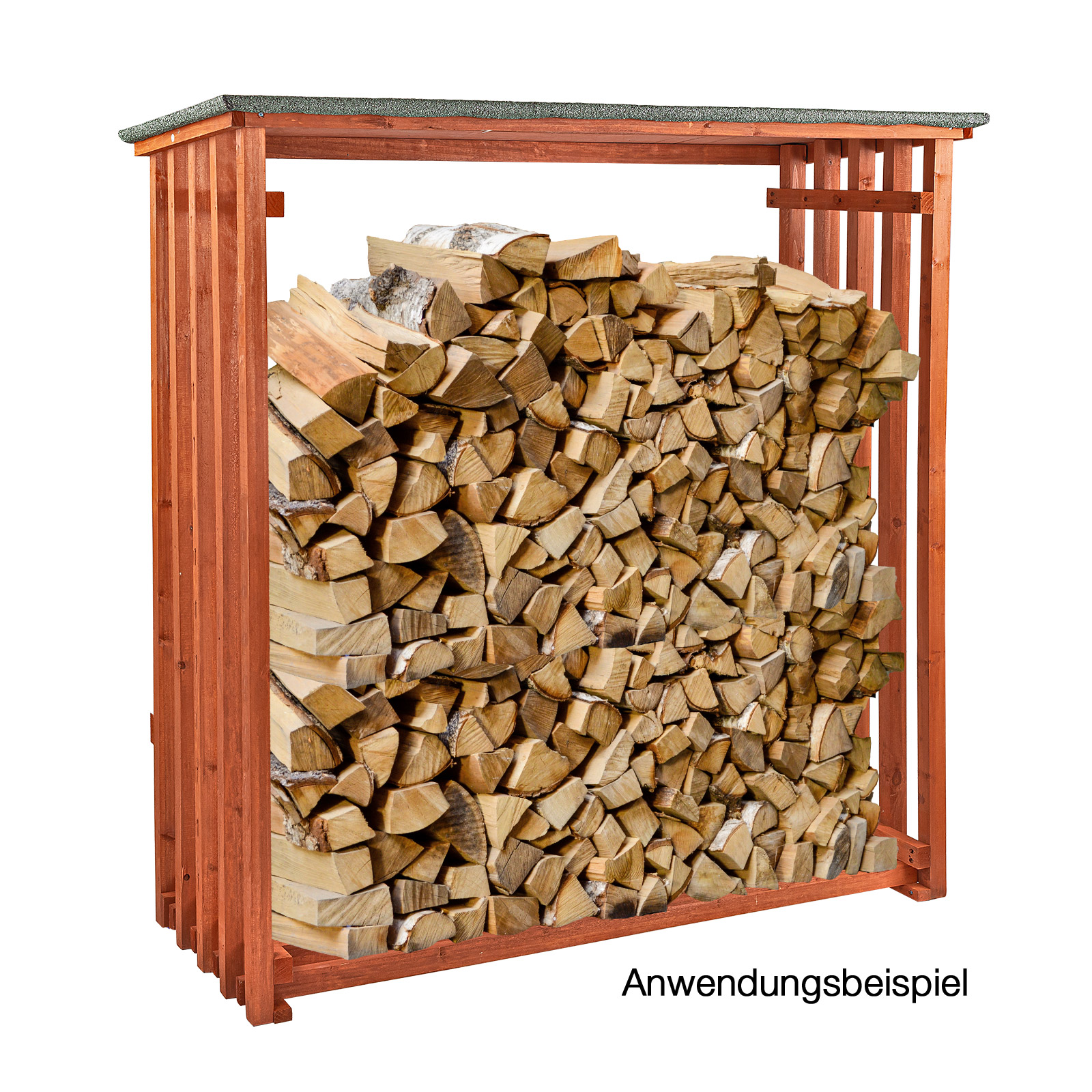 Tidyard Feuerholz-Lagerschuppen 150x90x176cm - Brennholzregal Aus Imprägniertem Kiefernholz