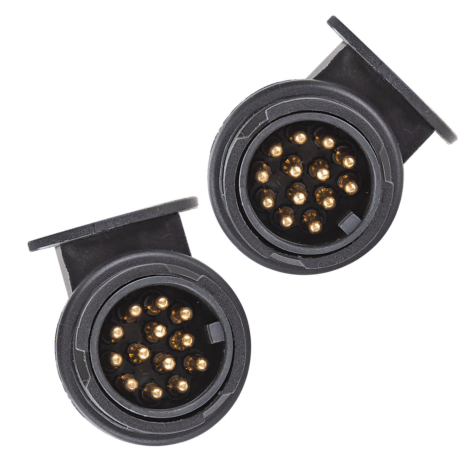 13-polige Anhängerstecker Verlängerung 2m - Spiralkabel Für Wohnwagen & LKW