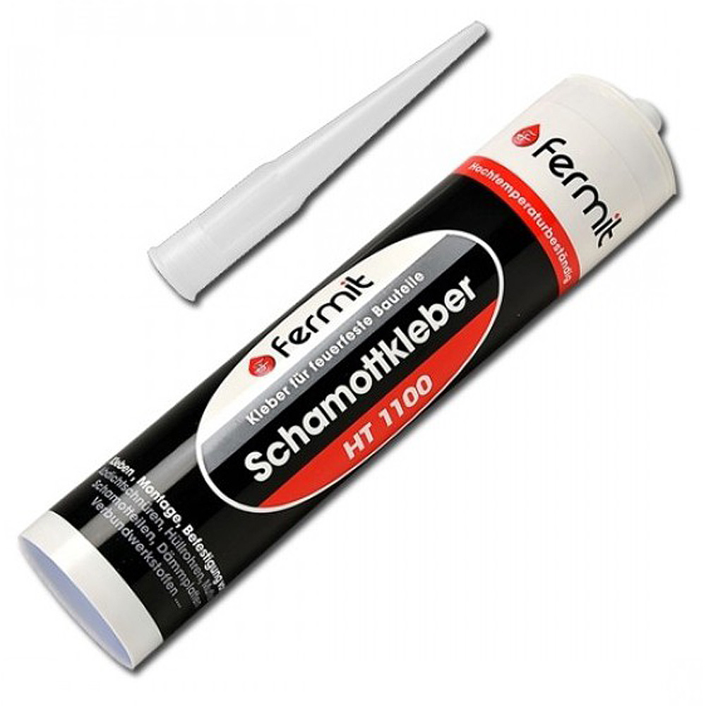 Fermit Schamottkleber HT1100 310ml Hochtemperatur-Kleber, Ofenkleber