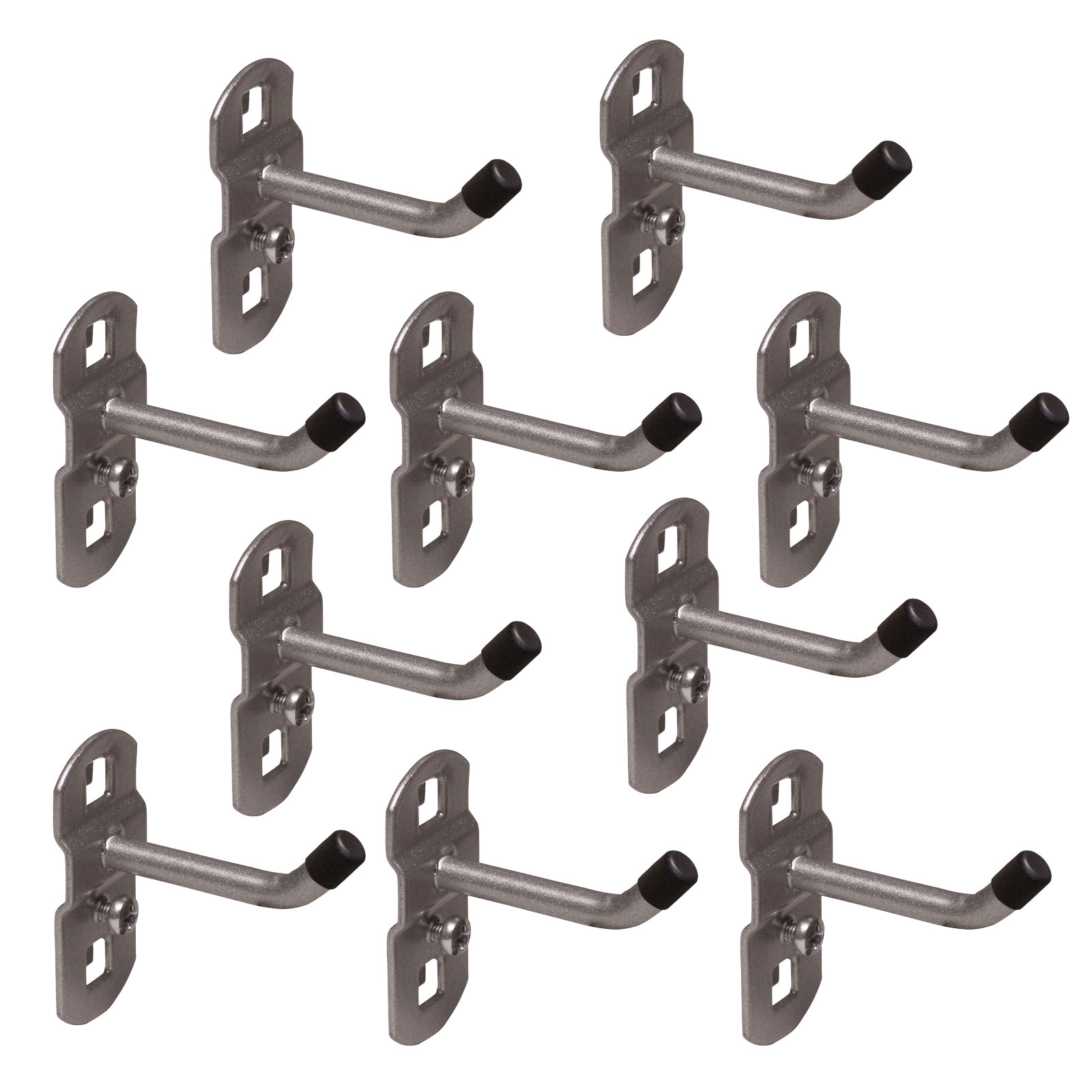 Werkzeughalter 10 Stk 50mm Hackenende schräg Lochwand Haken für Werkzeugwand