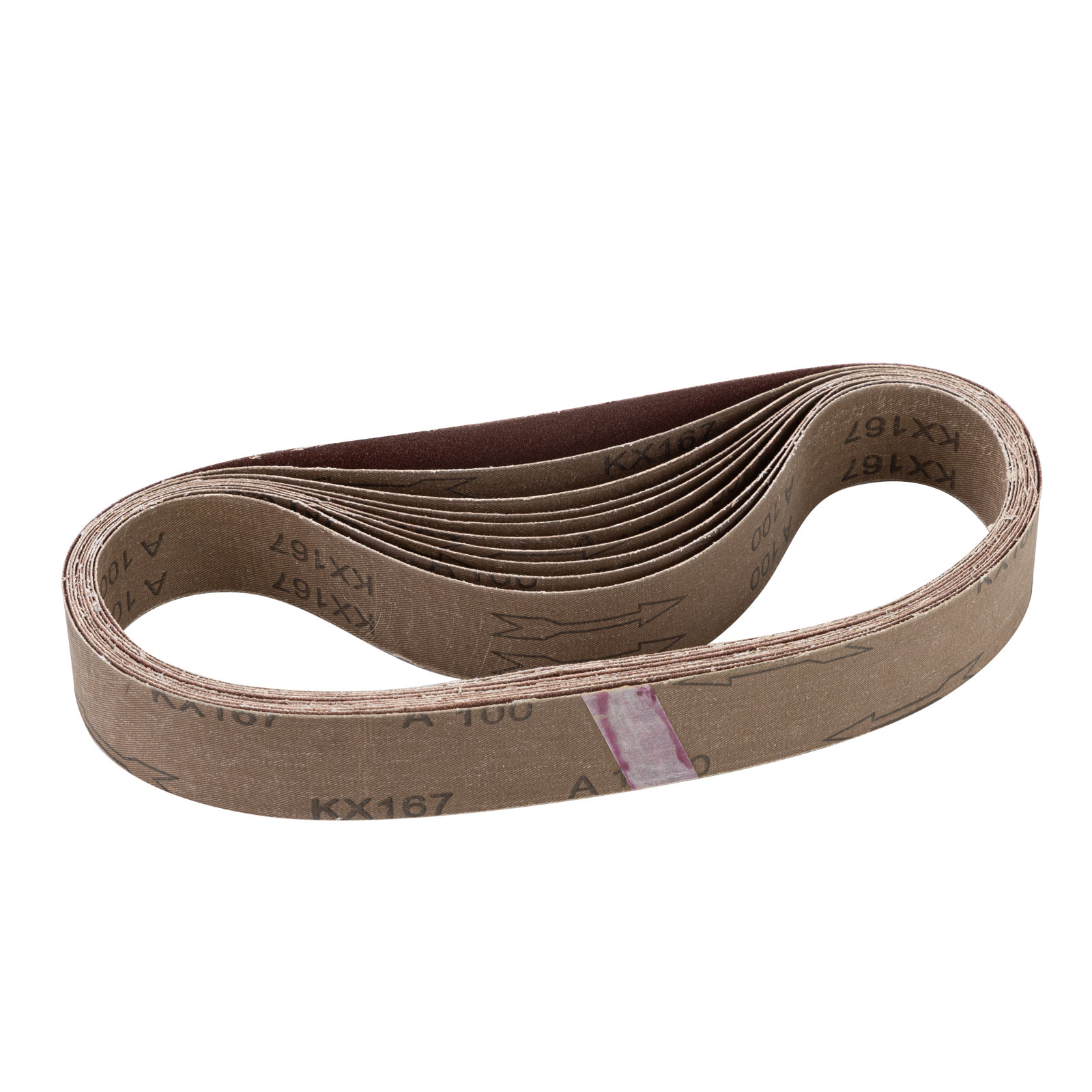 Ersatz-Schleifband 40x760 mm K100 10 Stück für Rohrbandschleifer, Schleifbänder, Bandschleifer, für Metall, Stahl, Werkstatt, Handwerk, Heimwerker