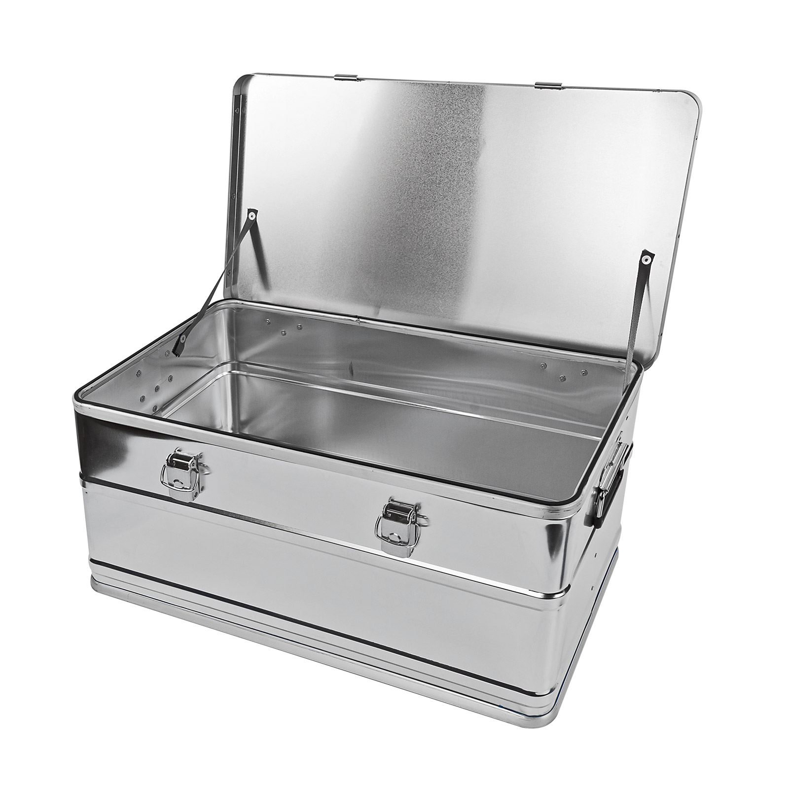 Alu Werkzeug Transportbox 90 L - Werkstattkiste, Lagerkiste, Lagerbox, Campingkiste - Robust, Leicht, Vielseitig - Für Werkzeug, Werkstatt, Camping