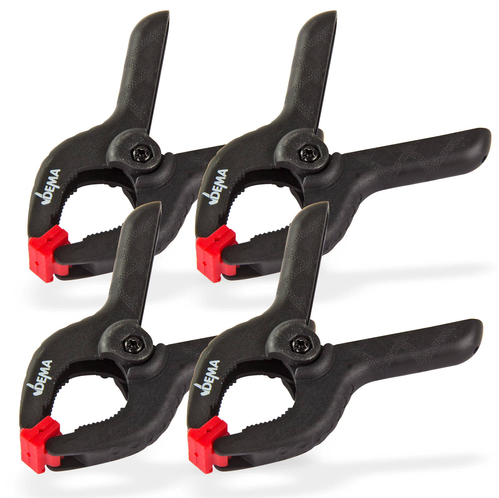 Leimzwingen 85 mm Kunststoff 4er Set Klemmzwingen Spannzwingen Holzleimzwingen