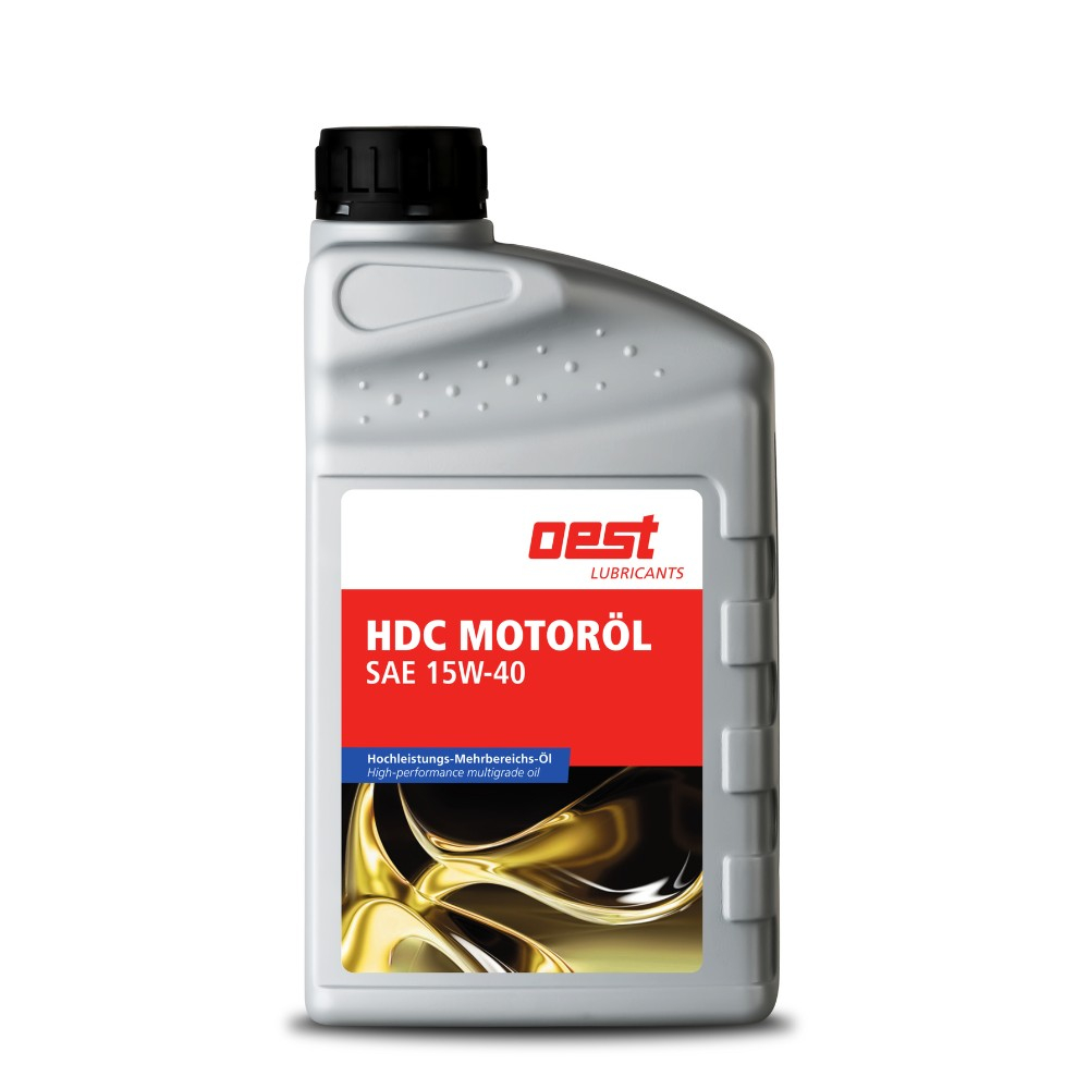 OEST HDC Motoröl SAE 15W-40 1 L – Motoröl, Schmieröl, Hochleistungsöl – für Diesel- & Ottomotoren, langlebig, schützend, temperaturbestän