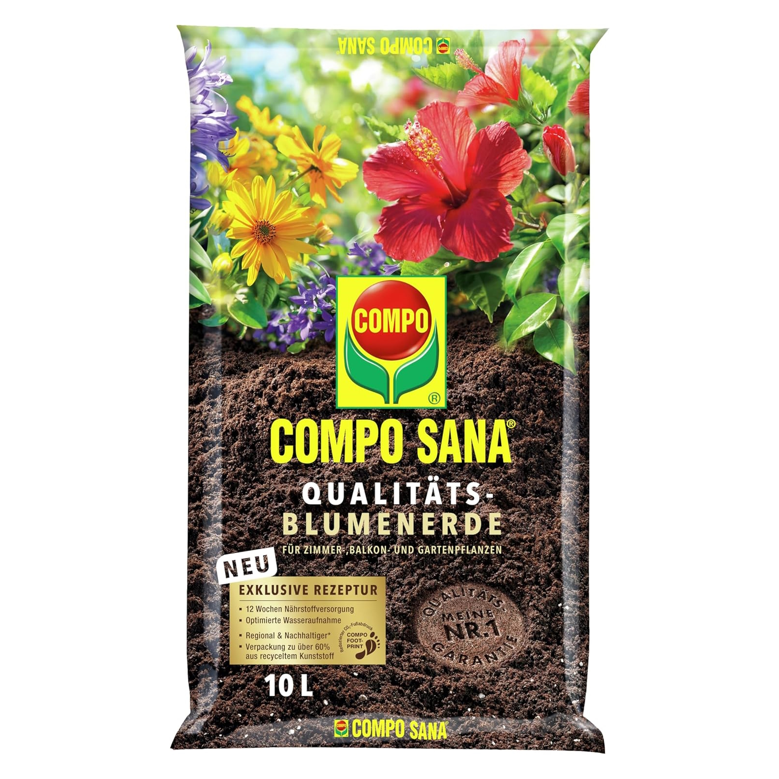 Compo SANA Qualitts-Blumenerde 10 l | STABILO ...mehr als nur Baumarkt!