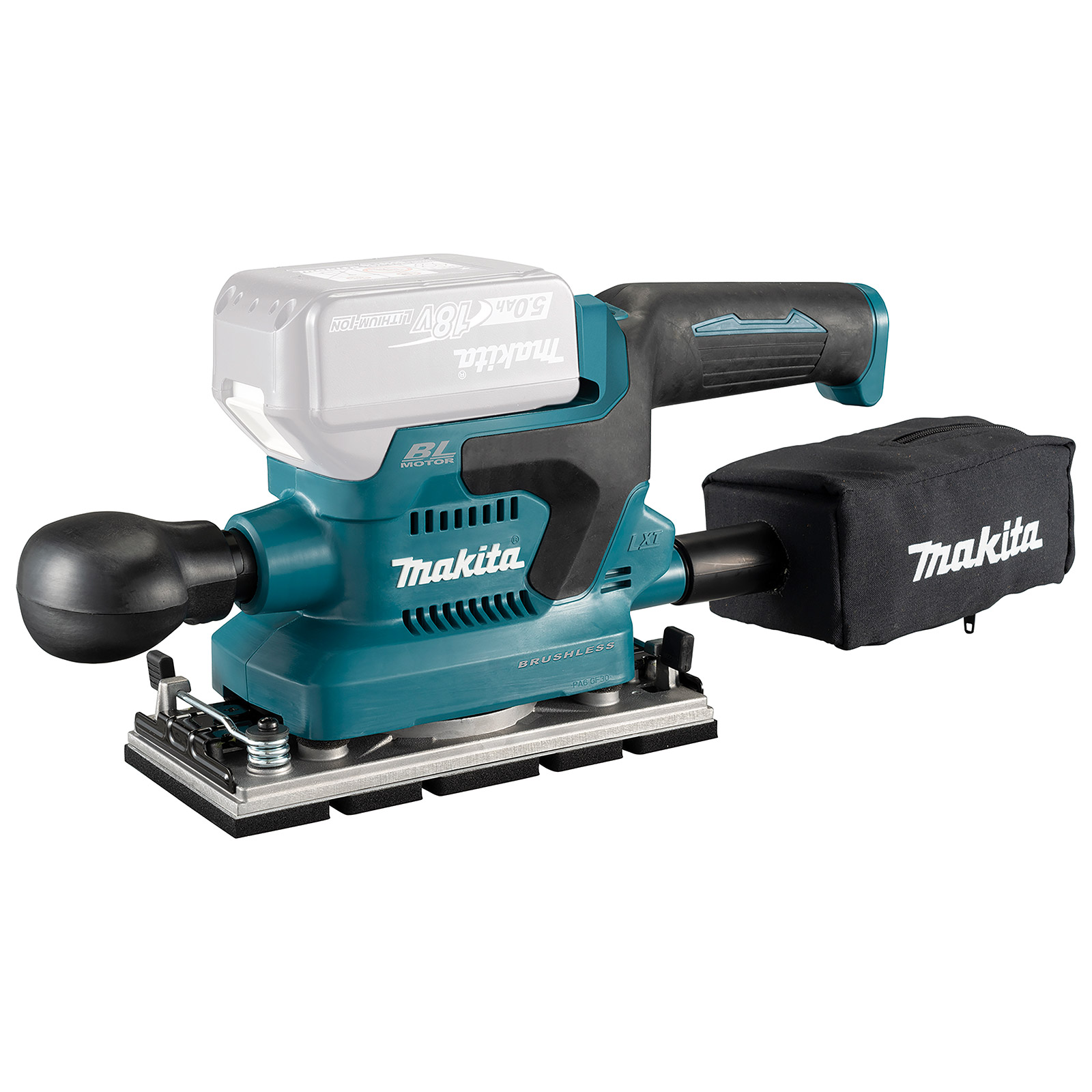 Makita DBO382Z Akku-Schwingschleifer 18V Solo – Exzenterschleifer ohne Akku & Ladegerät – Präzise, Handlich, Leistungsstark – Für Holz, Metal