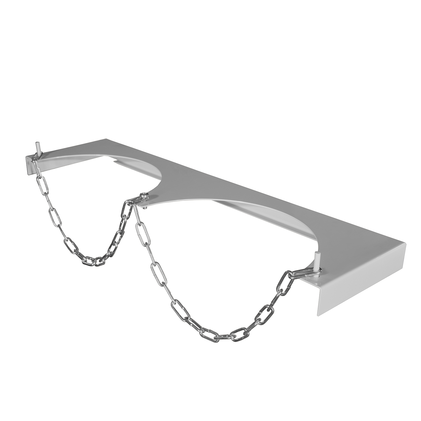 ADB Gasflaschen-Wandhalterung RAL7035, Gasflaschenhalter, Wandhalter, Halterung für 2x10 L Gasflaschen, mit Kette, ideal für Werkstatt, Garage, In