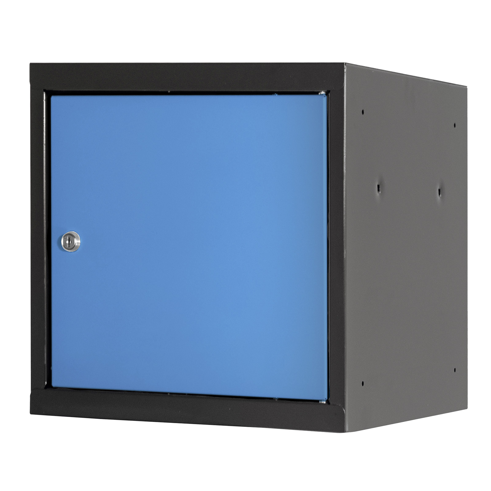 ADB Wertfach-Schließfach 400x400x400mm, Stahl-Würfel, Zylinderschloss, robust & abschließbar, vormontiert & erweiterbar, mit Korrosionsschutz für