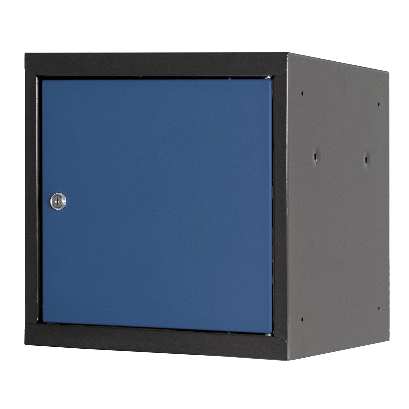 ADB Wertfach-Schließfach 400x400x400mm, Stahl-Würfel, Zylinderschloss, abschließbar & erweiterbar, vormontiert & korrosionsgeschützt, für Schule,