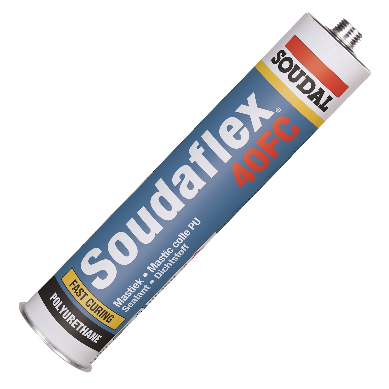 Soudal Soudaflex 40FC Weiß 310 ml, PU-Klebstoff, Polyurethan-Dichtstoff, elastischer Mastic, Profi-Kleber, Abdichtung, robust, langlebig, für Bau,