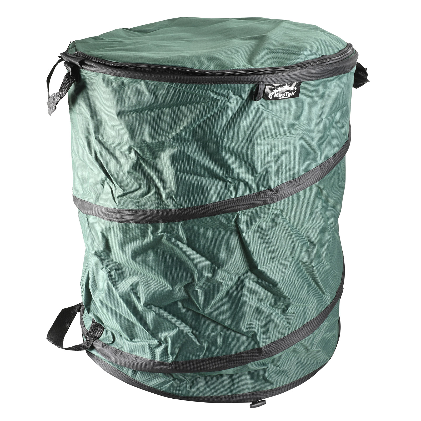 Kestek Profi Gartenabfallsack 160 L – Pop-Up Sack, Abfallsack, Laubsack, Gartenabfallsack mit Deckel, robust, wasserabweisend, selbstaufstellend,
