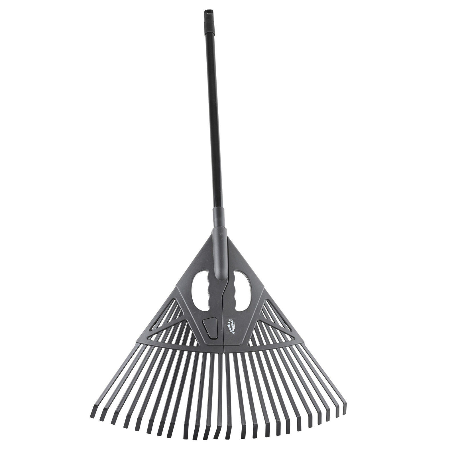 Kestek Laubrechen 2in1 Rechen, Handrechen, Gartenrechen, Teleskopstiel 70–120 cm, Kunststoffzinken, ideal für Laub, Gartenabfälle, Rasenpflege,