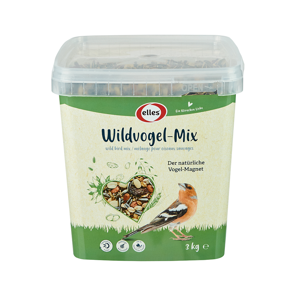 elles Wildvogelmix - Vogelfutter für Wildvögel - 3kg