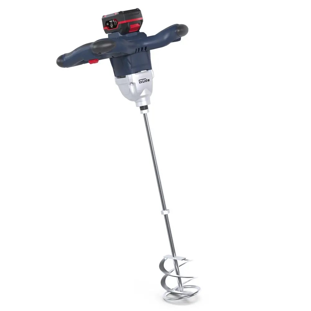 Güde Akku Rührwerk RW 18-401-30, 18 V, 4 Ah, M14-Aufnahme, kabellos für Baustelle, Heimwerker, Mischen von Farben & Materialien