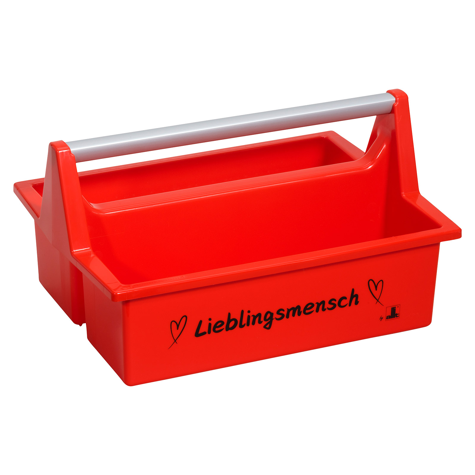 Tragekasten Lieblingsmensch, Kunststoff mit Spruch, 2 Fcher, ergonomischer  Griff, fr Heimwerker, Alltag & Geschenke, vielseitig | STABILO ...mehr als  nur Baumarkt!