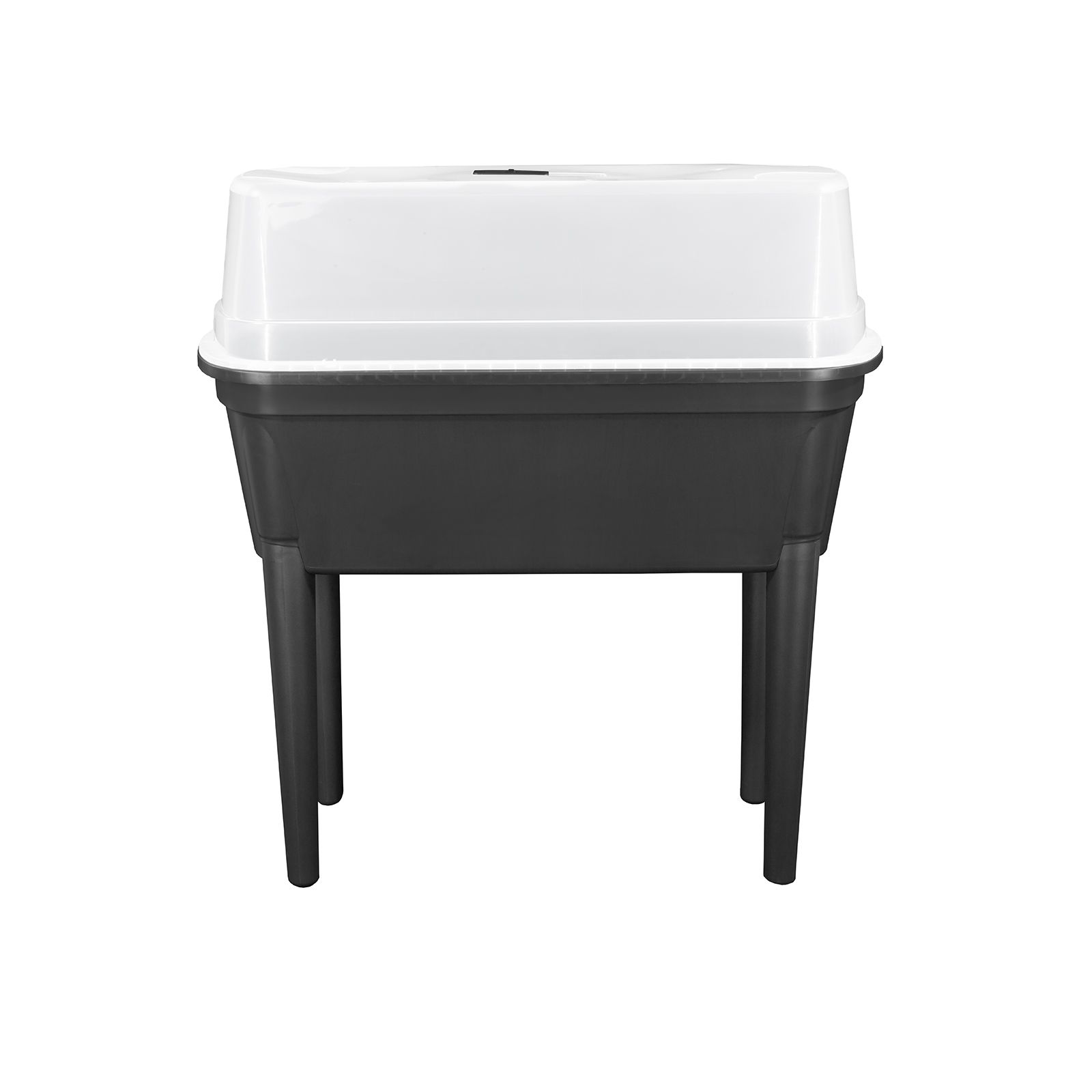 Fixkraft freistehendes Aufzuchtbeet mit Haube, Pflanzbeet, Frühbeet, Hochbeet, Anzuchtbeet, Gewächshaus, Gemüsebeet, robust, Garten