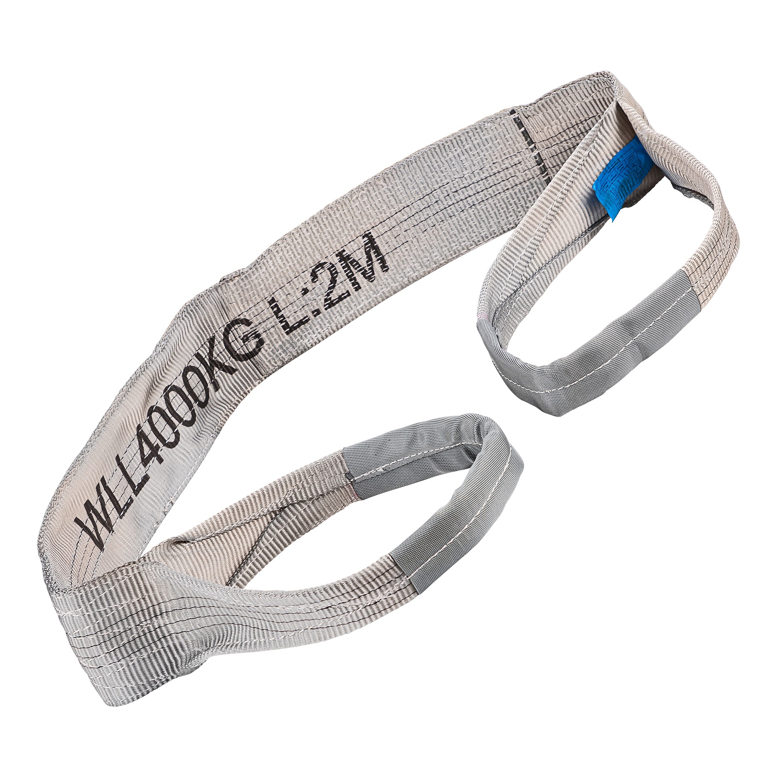 KesTek Hebeband 4t 2m mit Schlaufen, Hebegurt Polyester, 4000kg Tragkraft, GS geprüft, verstärkte Endschlaufen, robust & vielseitig für Baustelle &