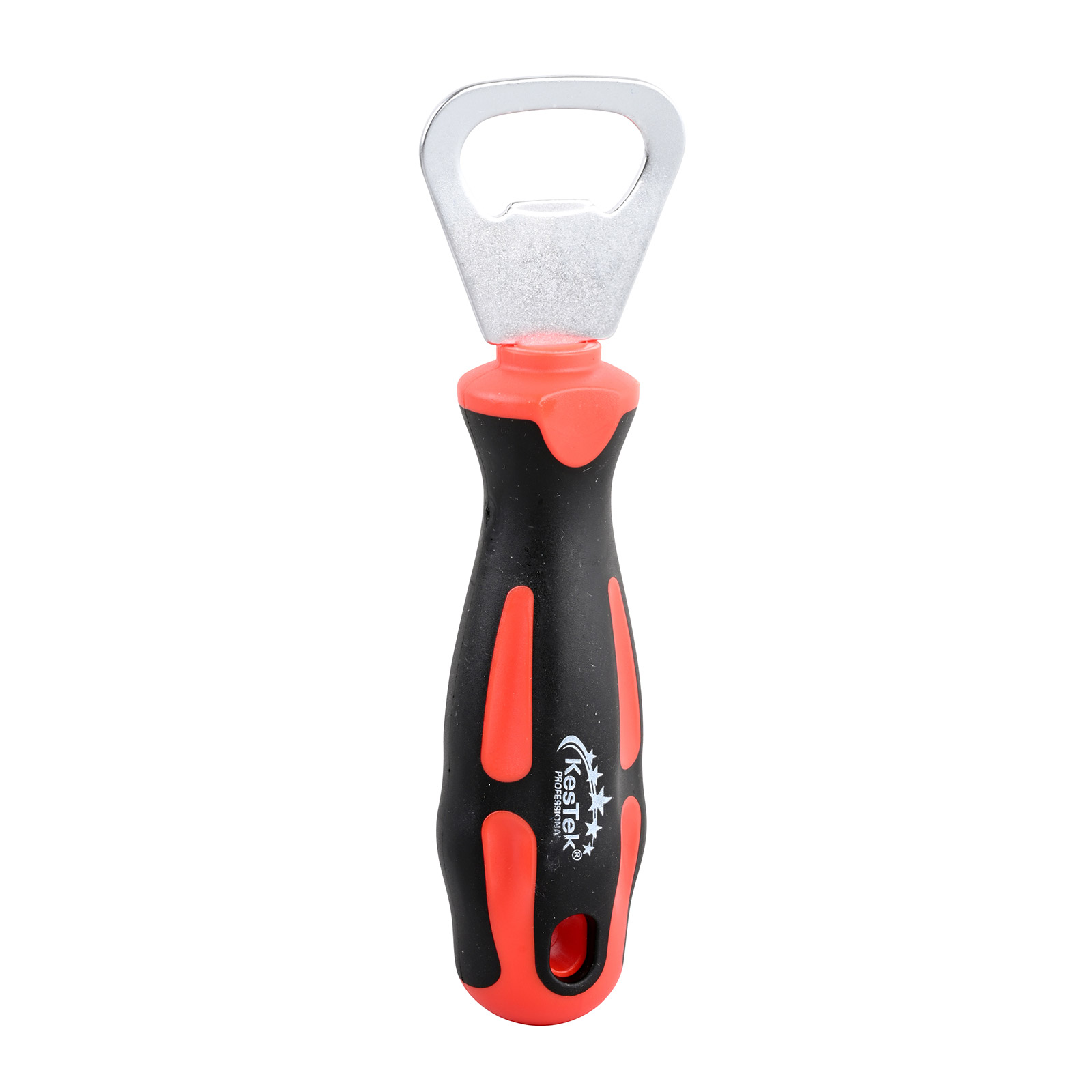 KesTek Flaschenöffner ProLine Carbonstahl, 2K-Griff ergonomisch, robust & handlich für Küche, Werkstatt & Alltag, Geschenkidee