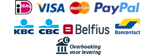 Paypal, Mastercard, VISA, iDEAL