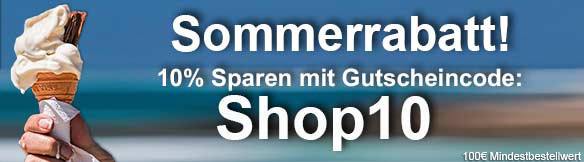 Gutscheincode für 10% Rabatt: Shop10