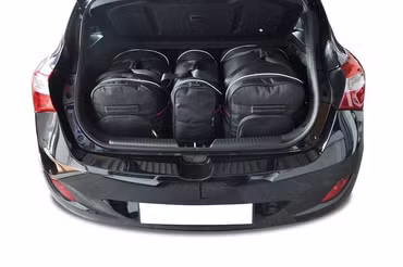 HYUNDAI i30 HATCHBACK 2012-2016 KOFFERRAUMTASCHEN SET 3 STK