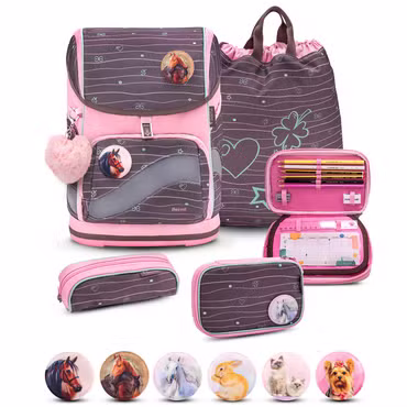 Belmil Smarty Plus Premium Schulranzen Set 5-teilig "Mint"