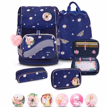 Belmil Smarty Plus Premium Schulranzen Set 5-teilig "Daisy"