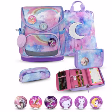 Belmil Compact Plus Premium Schulranzen Set 5-teilig "Moonlight"
