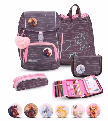 Belmil Comfy Plus Premium Schulranzen Set 5-teilig "Mint"