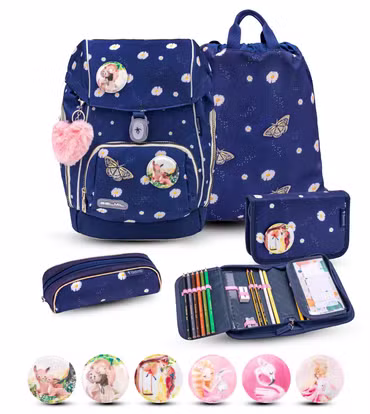 Belmil Comfy Plus Premium Schulranzen Set 5-teilig "Daisy"