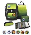 Belmil Comfy Plus Premium Schulranzen Set 5-teilig "Black Green"