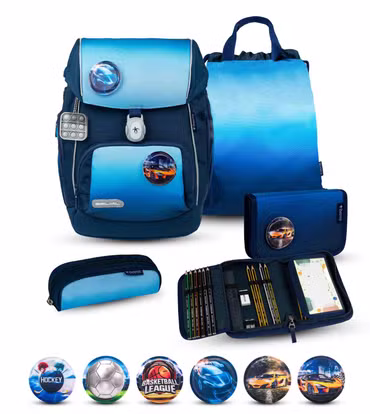 Belmil Comfy Plus Premium Schulranzen Set 5-teilig "Blue Navy"