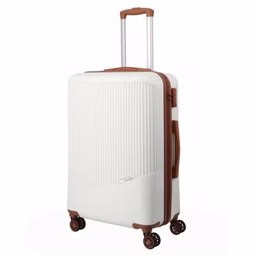 travelite BALI 4w Trolley 67cm Weiss/Cognac