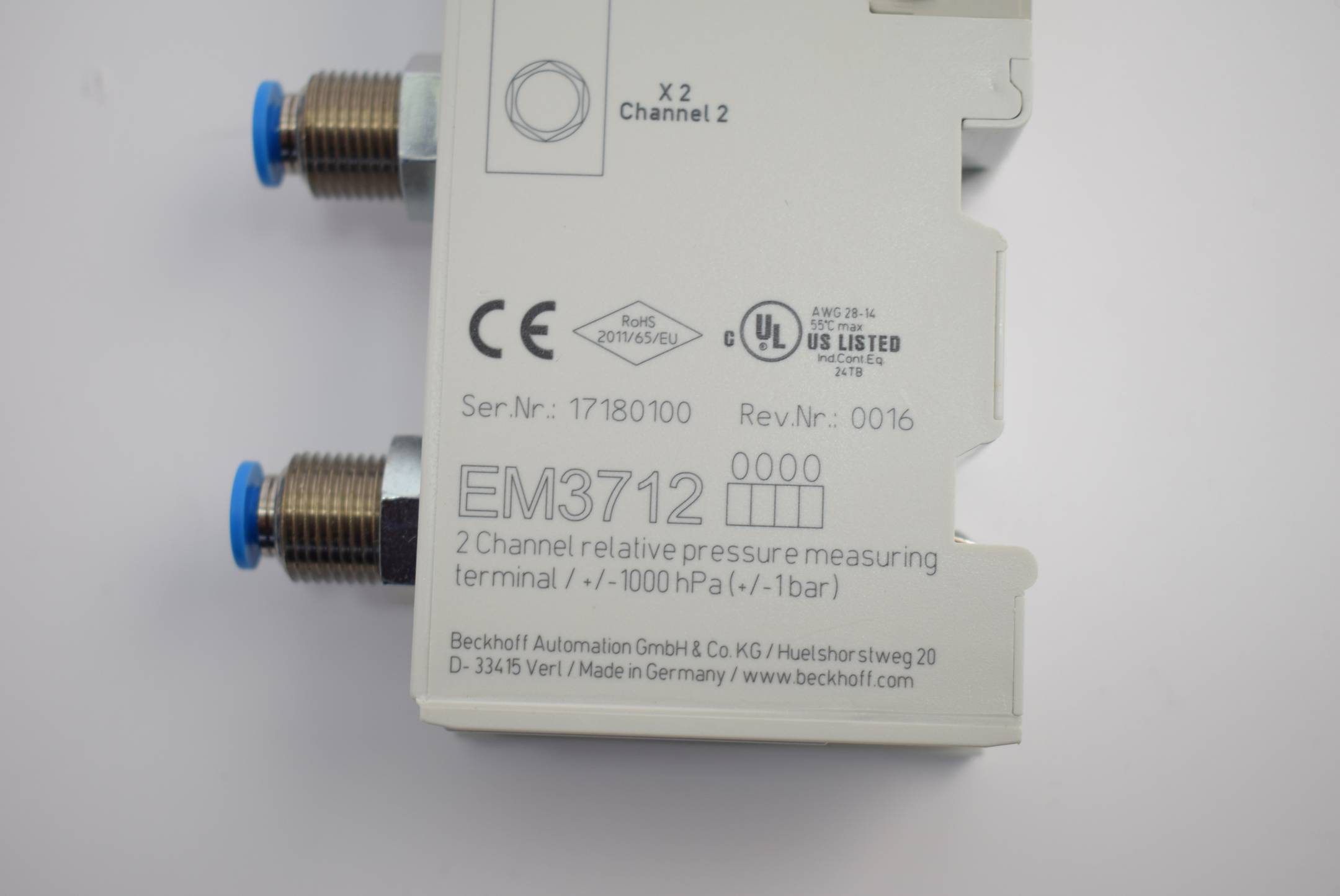 Beckhoff Ethercat-Klemme 2-Kanal-Motion-Interface 48VDC 3 5A EL7342（EL 7342 EtherCAT \u2013 Klemmen (EL + ELM + EM) |