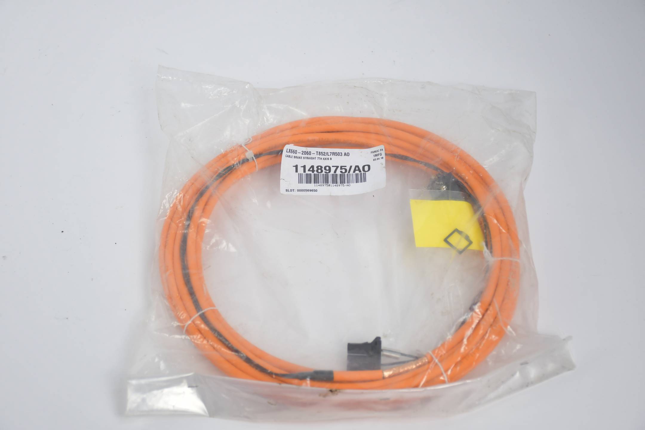 LAN 廻 Fanuc LTD. cable brake straight LX660-2060-T852/L7R503 AO | eBay