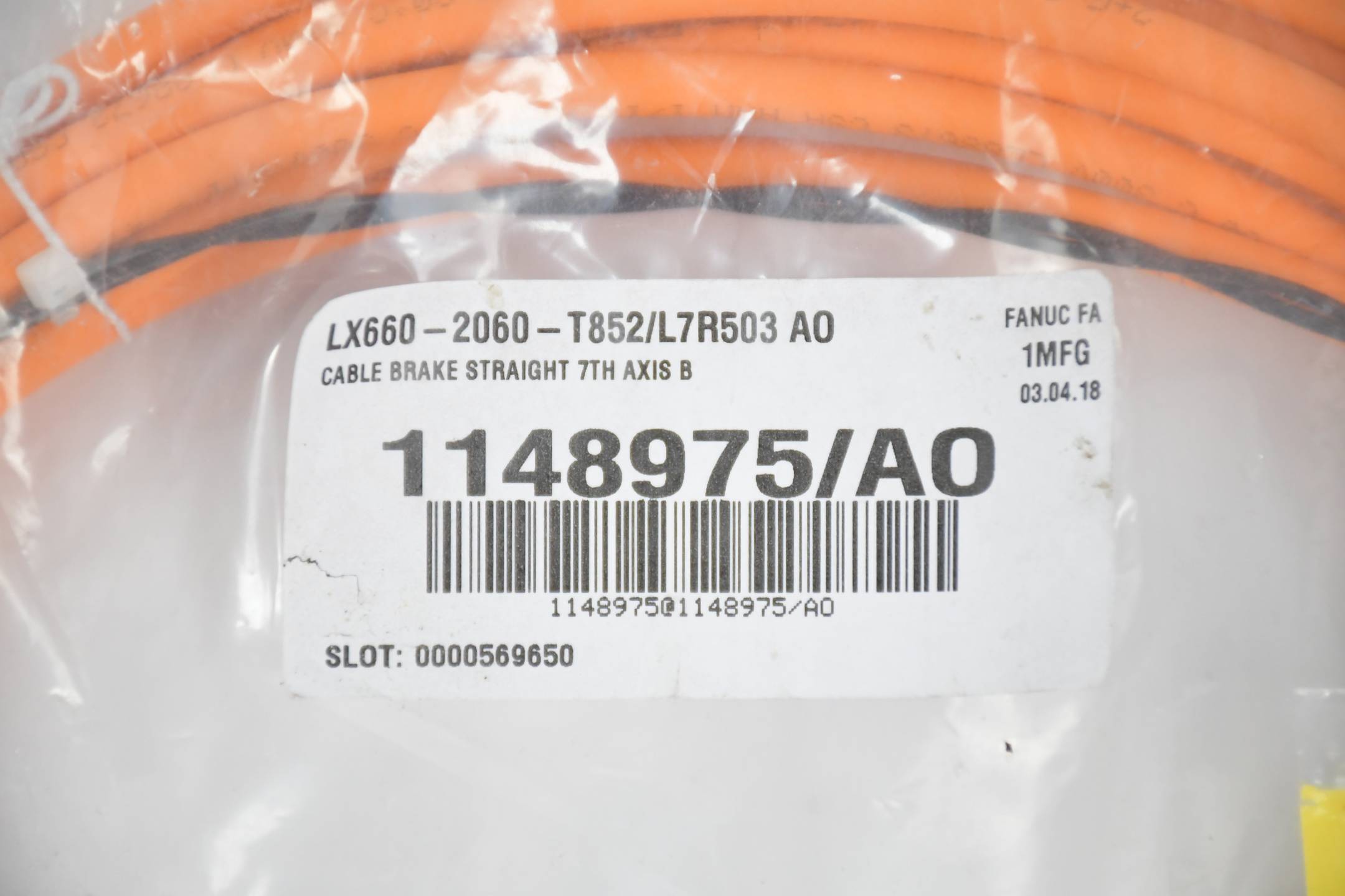 Fanuc LTD. cable brake straight LX660-2060-T852/L7R503 AO | eBay