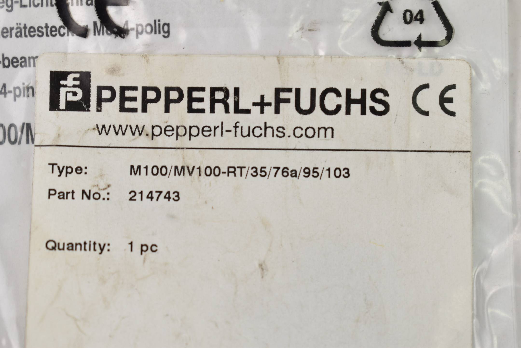Pepperl+Fuchs Einweg-Lichtschranke (Paar) M100/MV100-RT/35