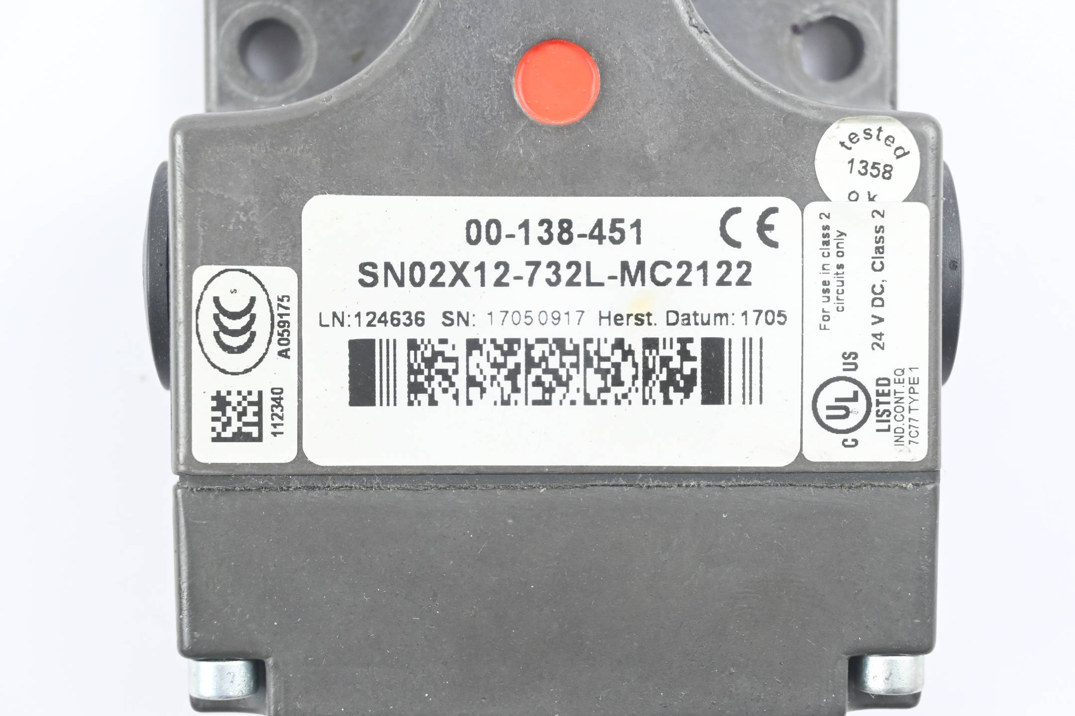 Kuka Näherungsschalter 00-138-451 ( SN02X12-732L-MC2122 ) | eBay