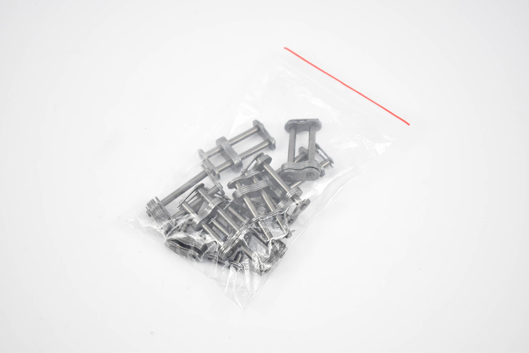 Steckglied 08 B-2 Mit Feder – Für Rollenketten Nach DIN 8187, Stahl, Bauform E
