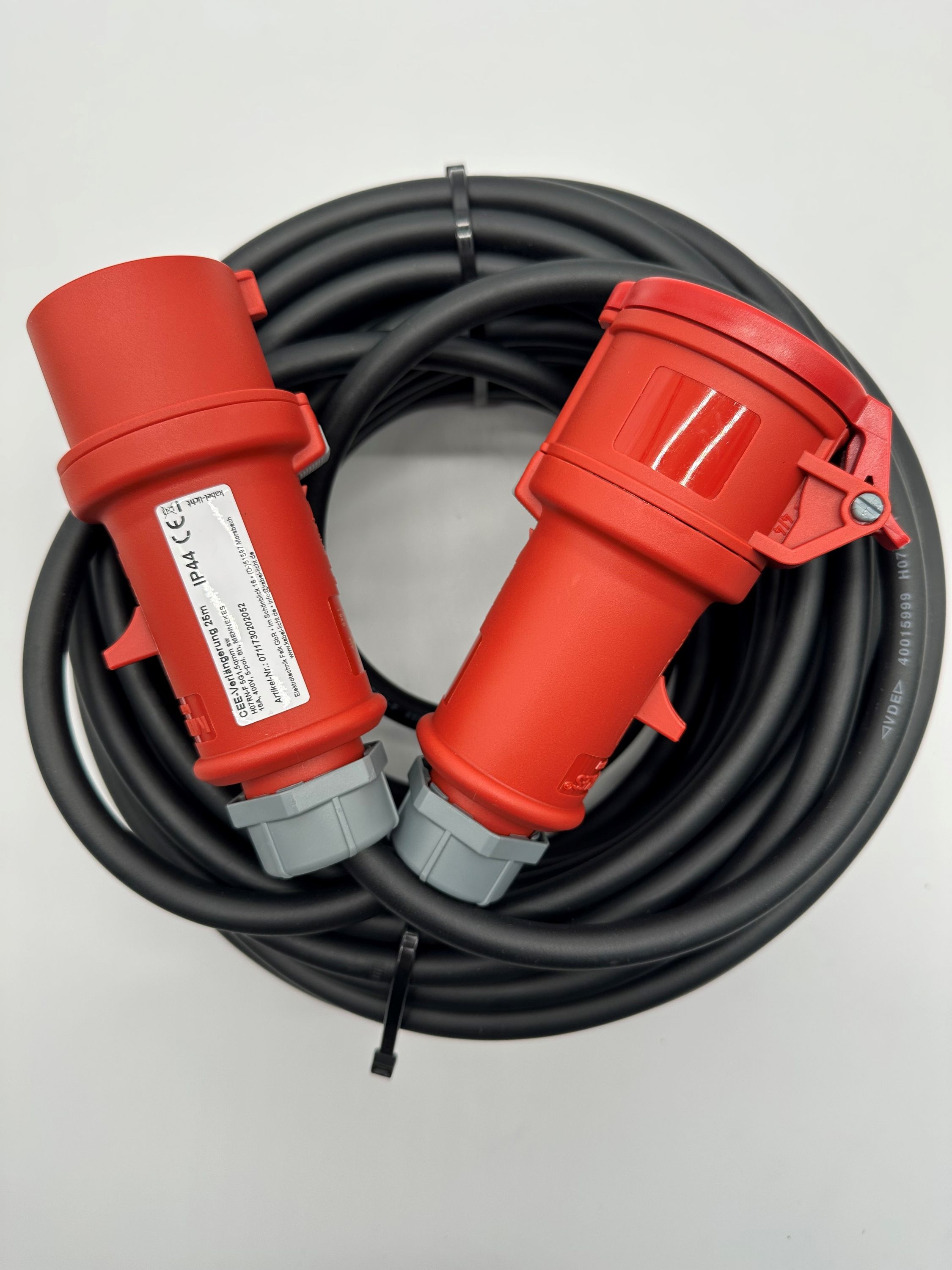 DG Systems - Cavo Prolunga CEE 16A 3P Nere Con Cavo Titanex 3x2.5, Made - Foto 5