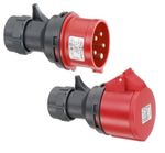 91308 Set CEE Starkstrom Stecker Kupplung 32A 380V 415V IP44 