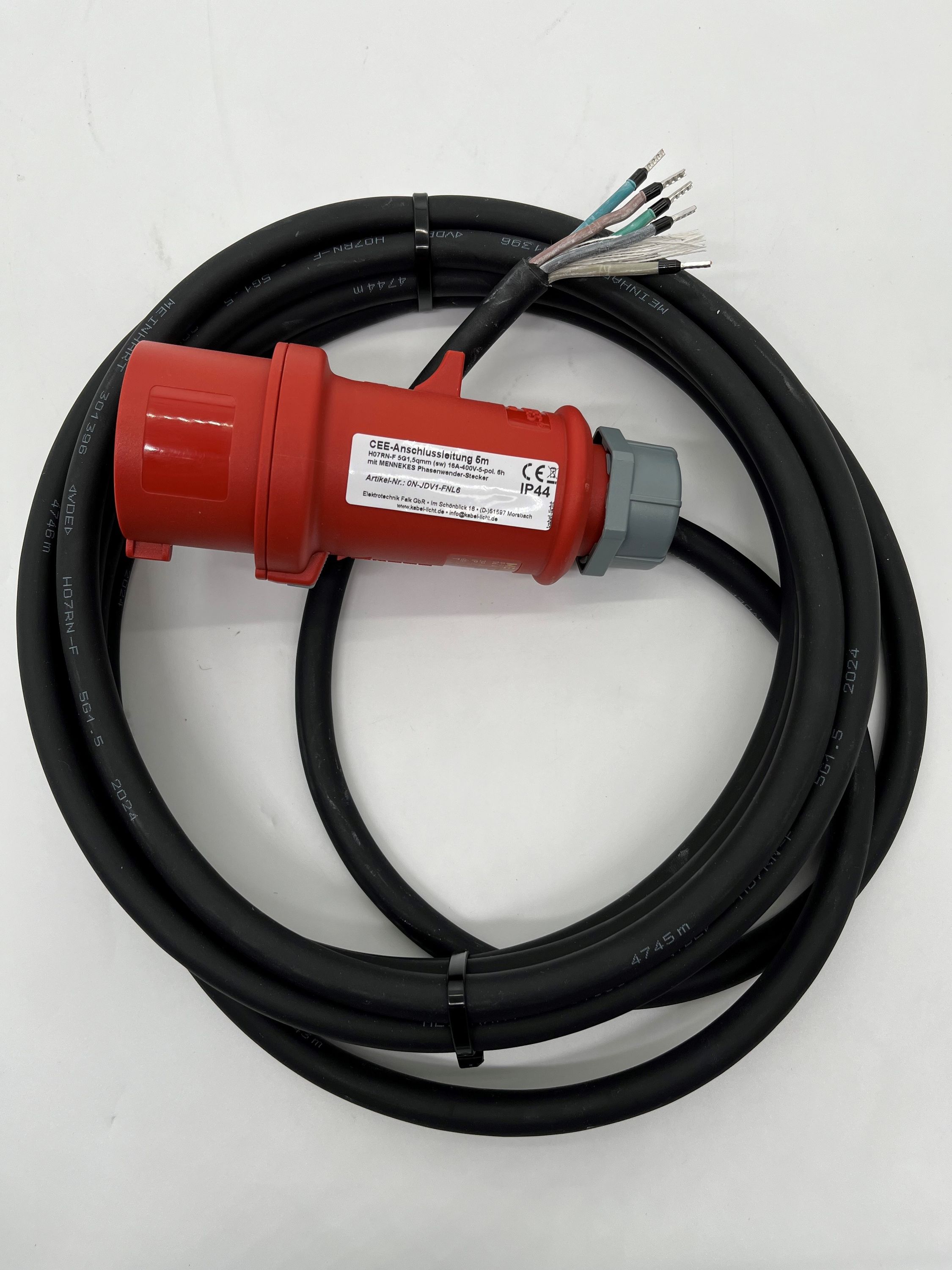 0,5m Netzanschlussleitung Schuko Stecker Auf PowerCON TRUE1 Buchse H0, 16,92