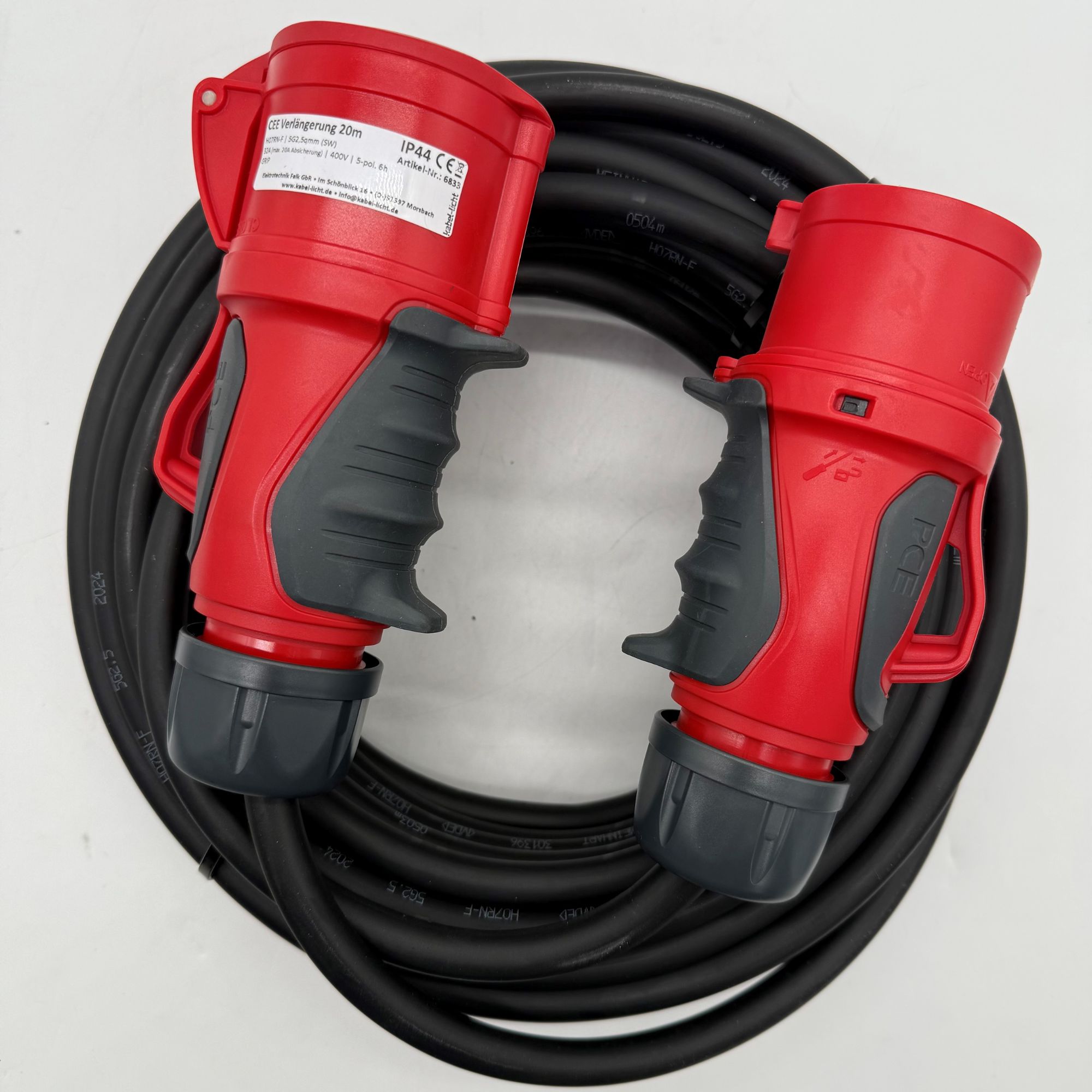16A 5-polig naar 32A 5-polig CEE adapter 16A 5-polig naar 32A 5-polig CEE adapter